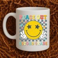 Peace Out 2nd Grade Graduation Last Day School Second Grade  Coffee Mug thumb 2
