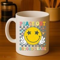 Peace Out 2nd Grade Graduation Last Day School Second Grade  Coffee Mug thumb 4