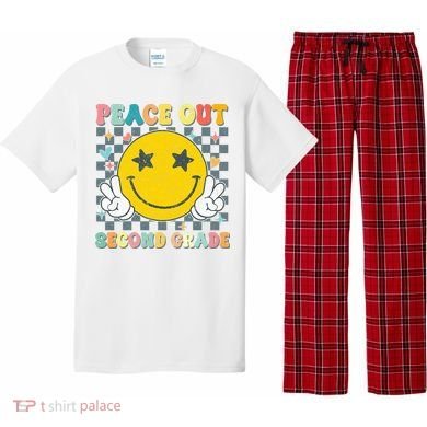 Peace Out 2nd Grade Graduation Last Day School Second Grade  Pajama Set