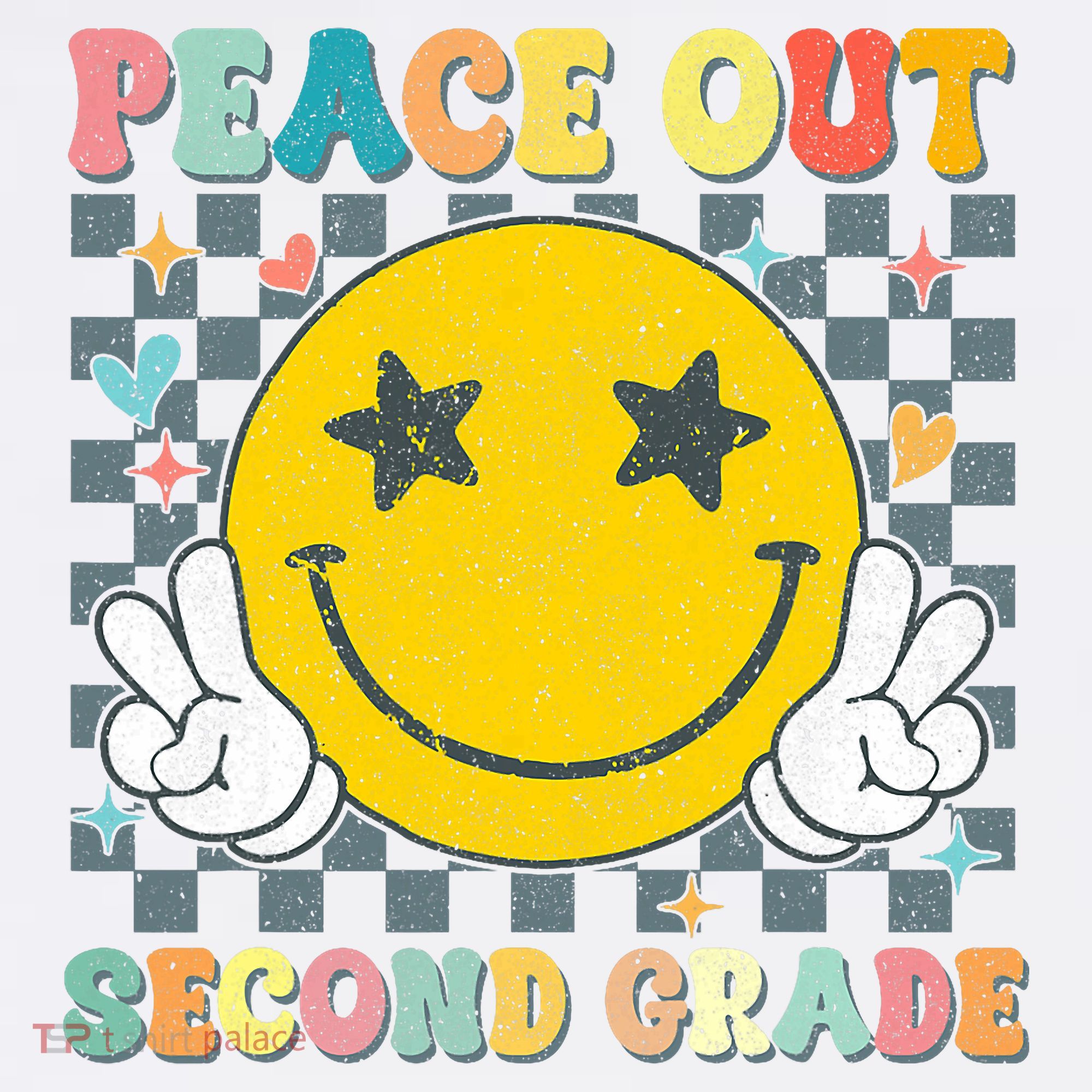 Peace Out 2nd Grade Graduation Last Day School Second Grade  Women's Tank Top