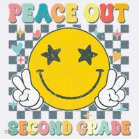 Peace Out 2nd Grade Graduation Last Day School Second Grade  Baby Bodysuit thumb 2