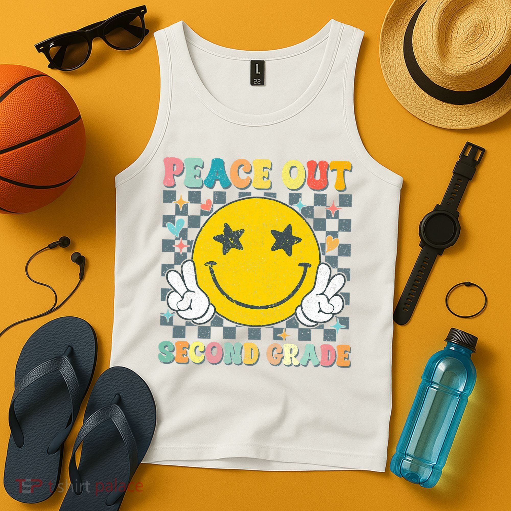 Peace Out 2nd Grade Graduation Last Day School Second Grade  Tank Top