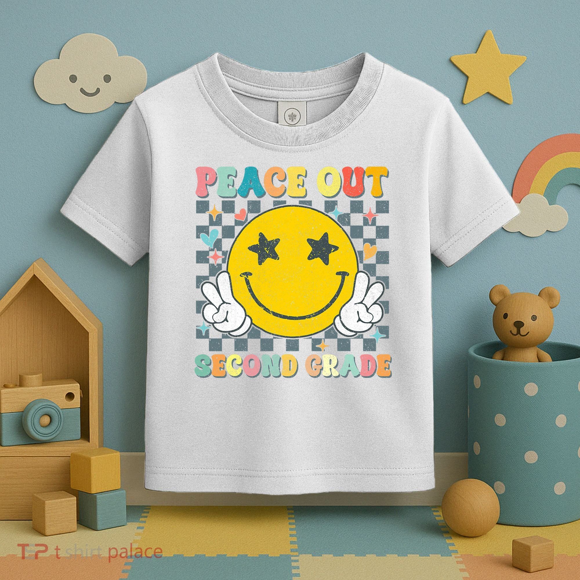 Peace Out 2nd Grade Graduation Last Day School Second Grade  Toddler T-Shirt