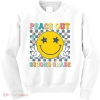 Peace Out 2nd Grade Graduation Last Day School Second Grade  Kids Sweatshirt thumb 0