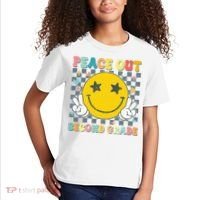 Peace Out 2nd Grade Graduation Last Day School Second Grade  Kids T-Shirt thumb 2