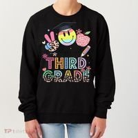 Peace Out 3rd Third Grade Graduation Last Day Of School Women's Sweatshirt thumb 0