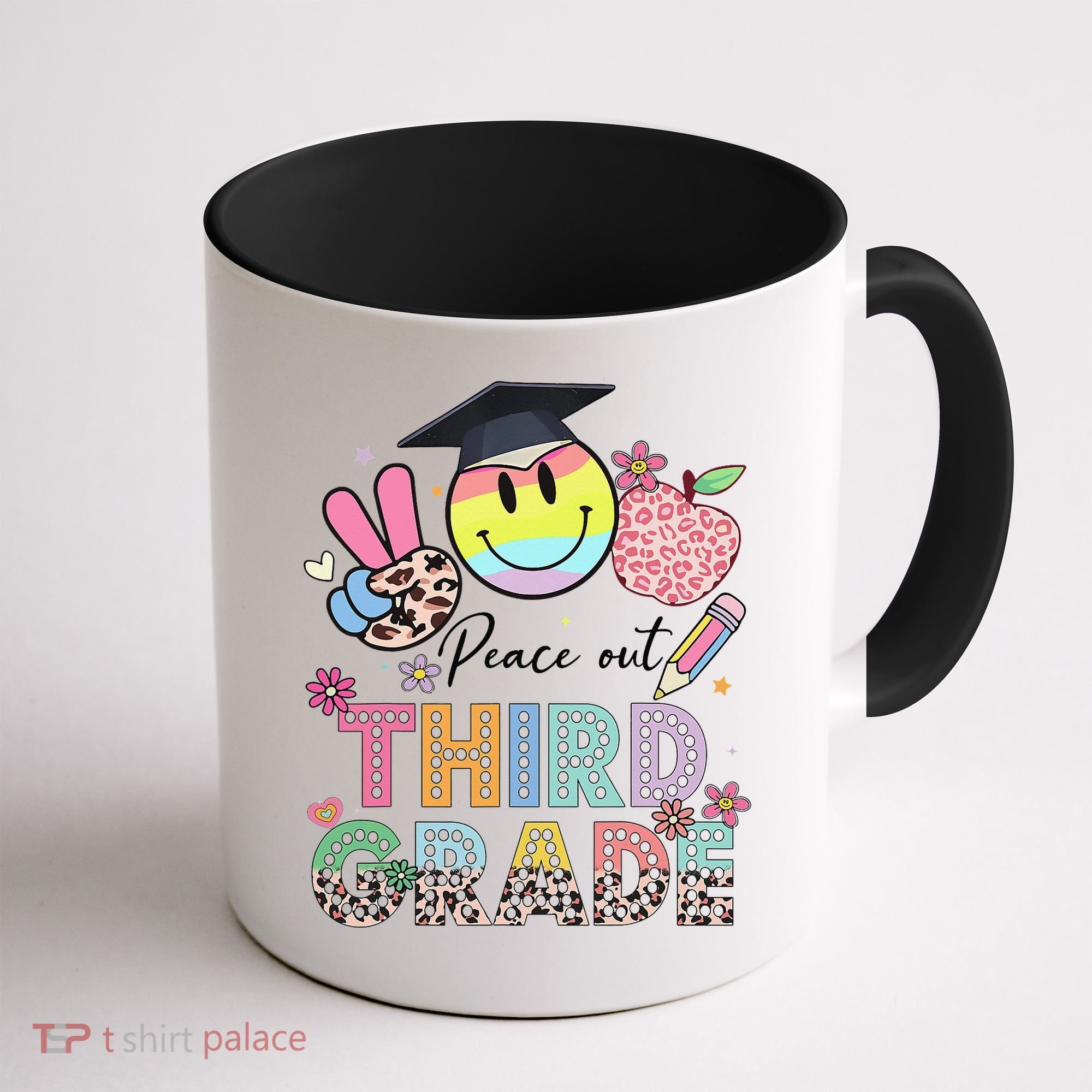 Peace Out 3rd Third Grade Graduation Last Day Of School Coffee Mug