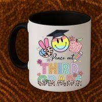 Peace Out 3rd Third Grade Graduation Last Day Of School Coffee Mug thumb 2