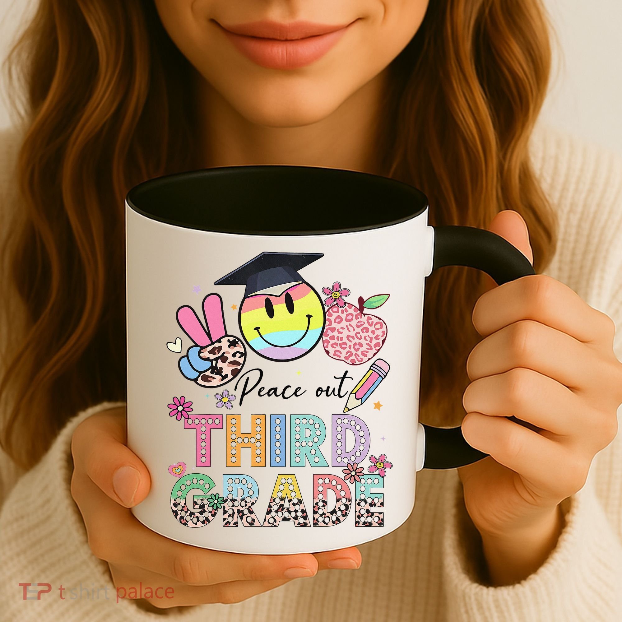 Peace Out 3rd Third Grade Graduation Last Day Of School Coffee Mug