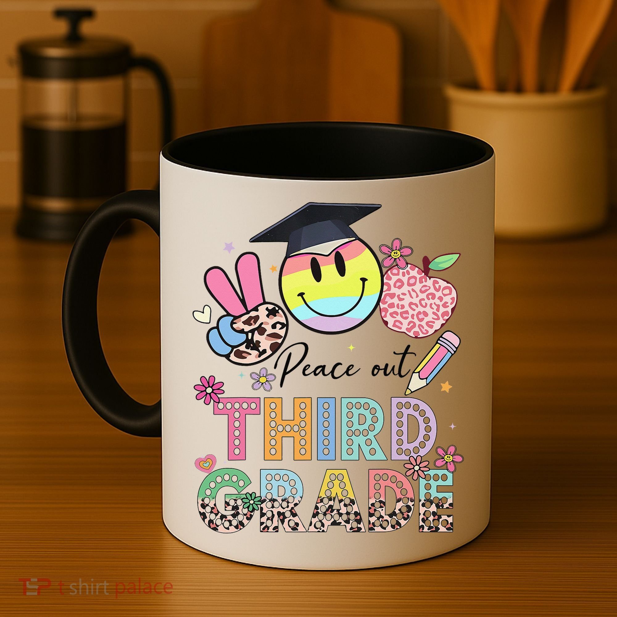 Peace Out 3rd Third Grade Graduation Last Day Of School Coffee Mug