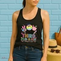 Peace Out 3rd Third Grade Graduation Last Day Of School Women's Tank Top thumb 2