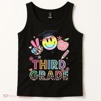 Peace Out 3rd Third Grade Graduation Last Day Of School Tank Top thumb 2