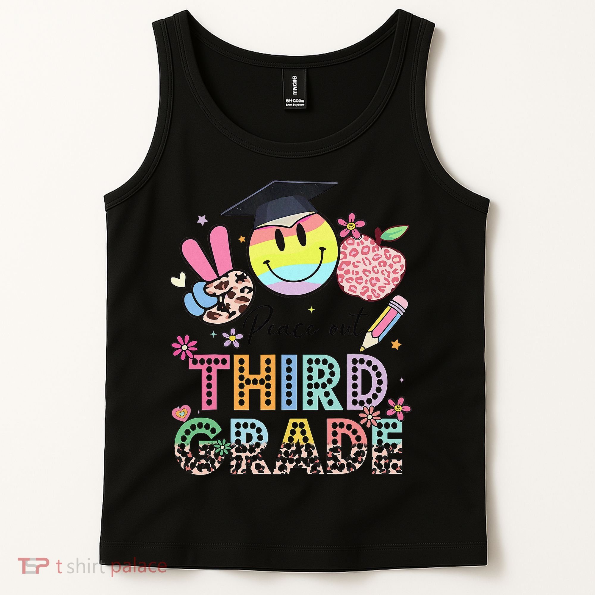 Peace Out 3rd Third Grade Graduation Last Day Of School Tank Top