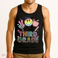Peace Out 3rd Third Grade Graduation Last Day Of School Tank Top thumb 3