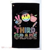 Peace Out 3rd Third Grade Graduation Last Day Of School Golf Towel thumb 0