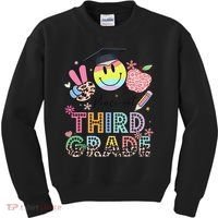 Peace Out 3rd Third Grade Graduation Last Day Of School Kids Sweatshirt thumb 0