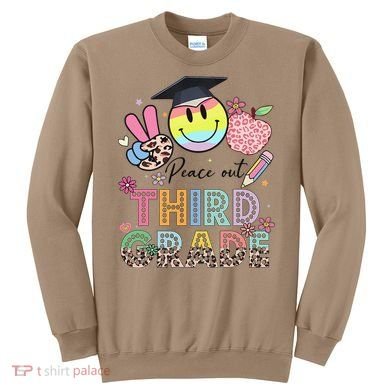 Peace Out 3rd Third Grade Graduation Last Day Of School Sweatshirt