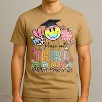 Peace Out 3rd Third Grade Graduation Last Day Of School T-Shirt thumb 3