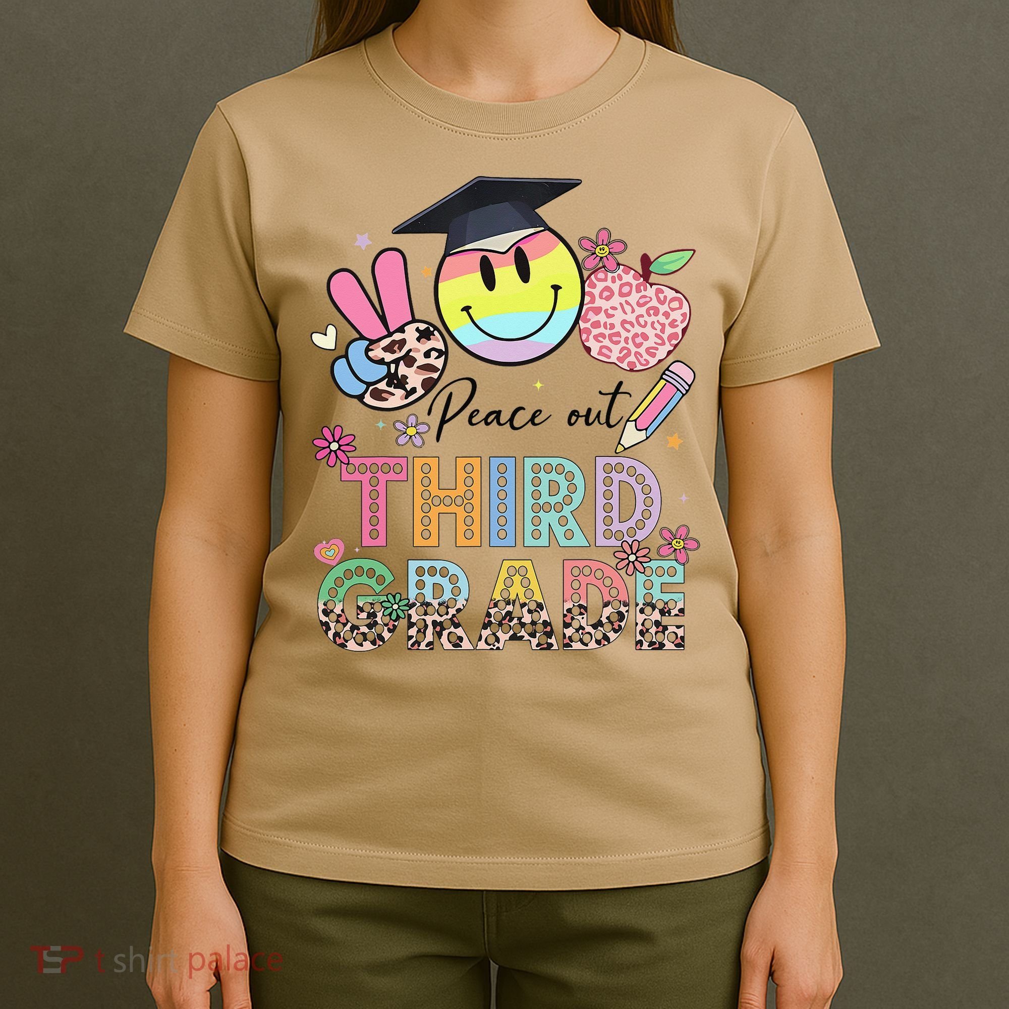 Peace Out 3rd Third Grade Graduation Last Day Of School T-Shirt