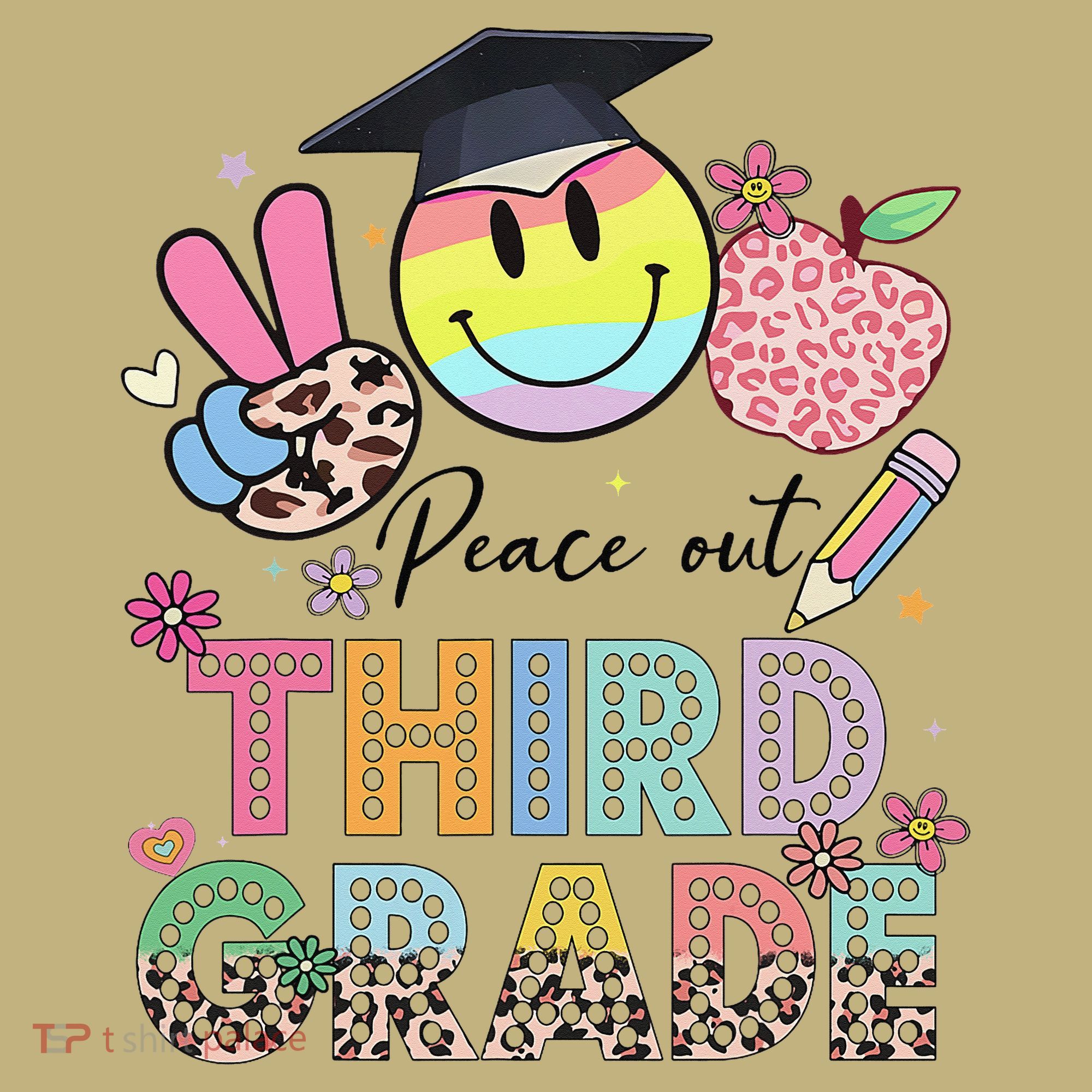 Peace Out 3rd Third Grade Graduation Last Day Of School Mousepad