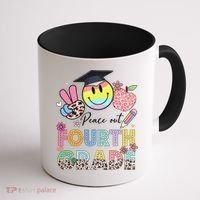 Peace Out 4th Fourth Grade Graduation Last Day Of School Coffee Mug thumb 1