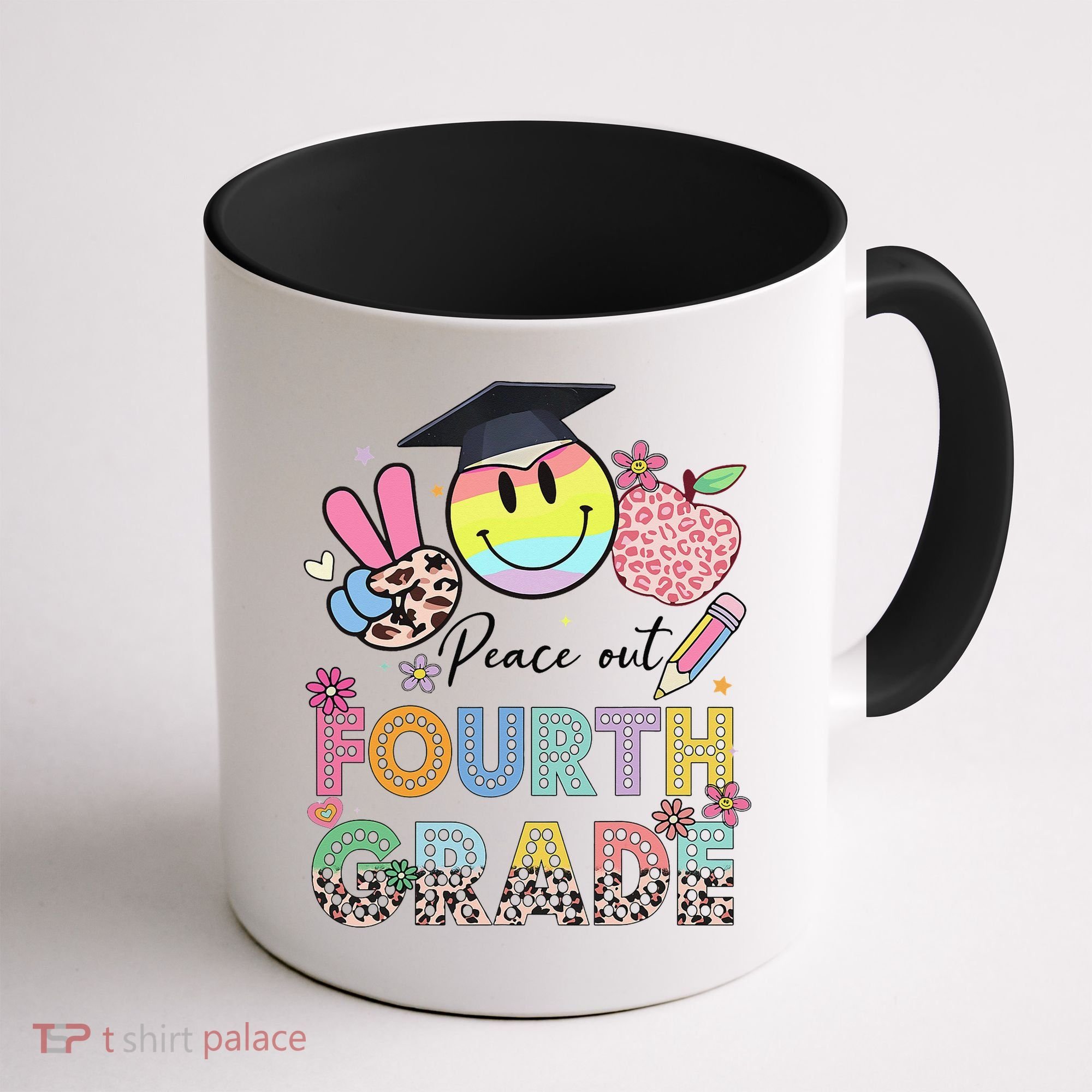 Peace Out 4th Fourth Grade Graduation Last Day Of School Coffee Mug