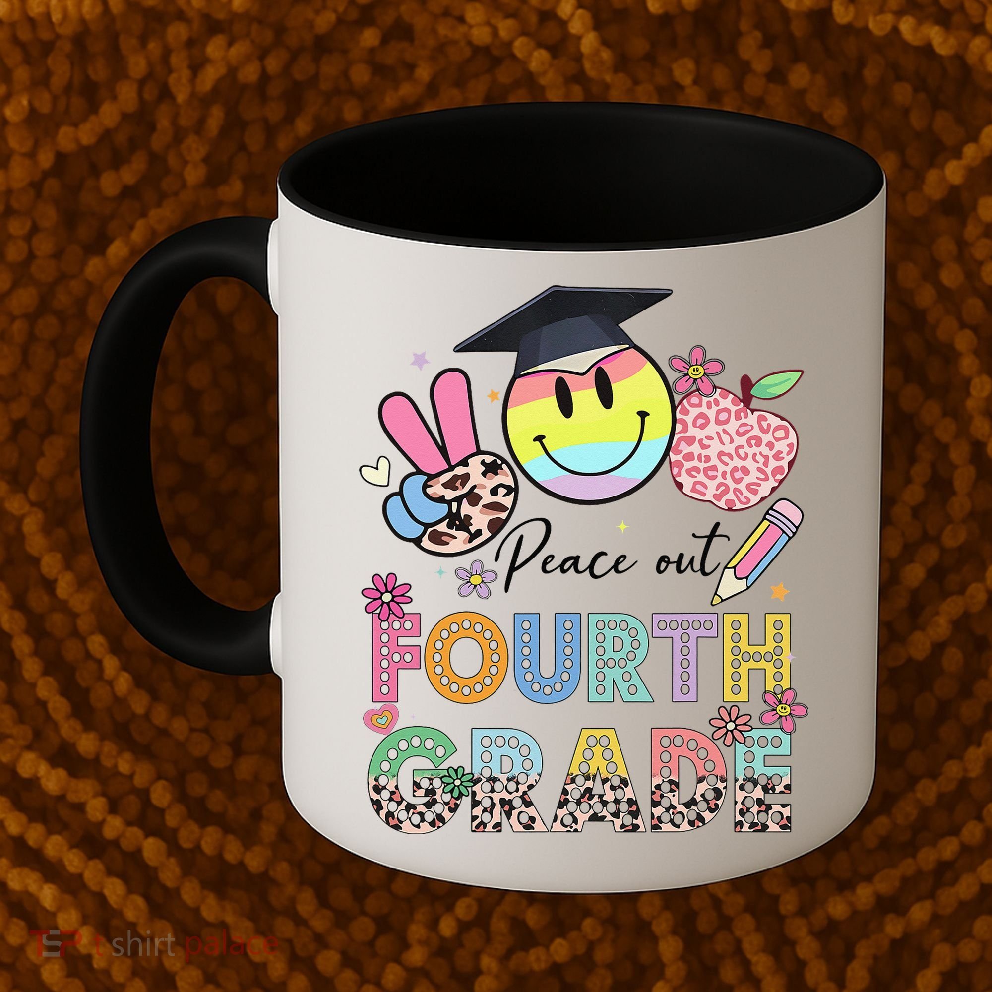 Peace Out 4th Fourth Grade Graduation Last Day Of School Coffee Mug