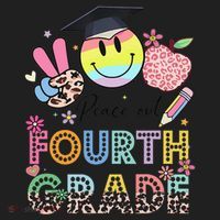 Peace Out 4th Fourth Grade Graduation Last Day Of School Beanie thumb 2