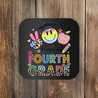 Peace Out 4th Fourth Grade Graduation Last Day Of School Coaster thumb 0