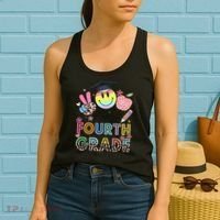 Peace Out 4th Fourth Grade Graduation Last Day Of School Women's Tank Top thumb 2