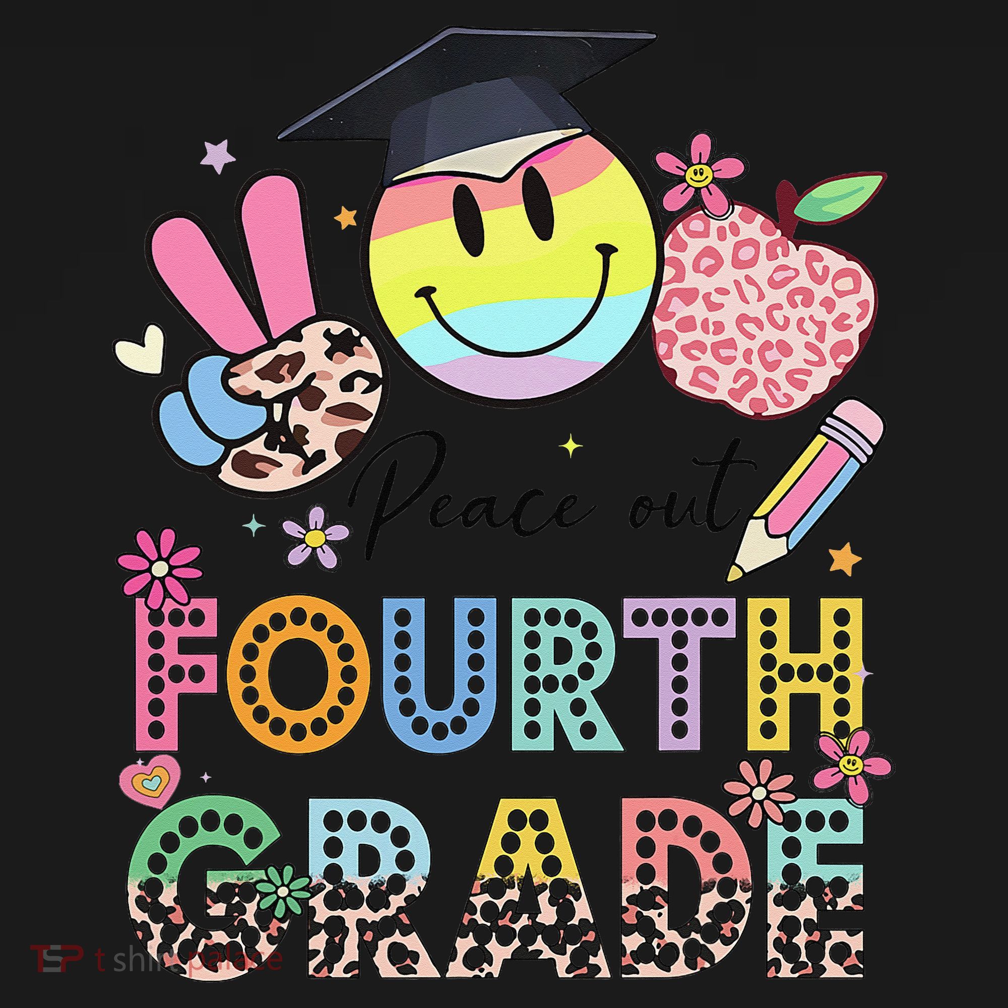 Peace Out 4th Fourth Grade Graduation Last Day Of School Women's Tank Top