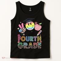 Peace Out 4th Fourth Grade Graduation Last Day Of School Tank Top thumb 2