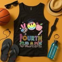 Peace Out 4th Fourth Grade Graduation Last Day Of School Tank Top thumb 4