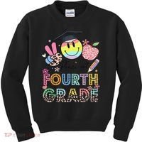 Peace Out 4th Fourth Grade Graduation Last Day Of School Kids Sweatshirt thumb 0