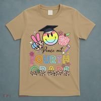 Peace Out 4th Fourth Grade Graduation Last Day Of School T-Shirt thumb 5