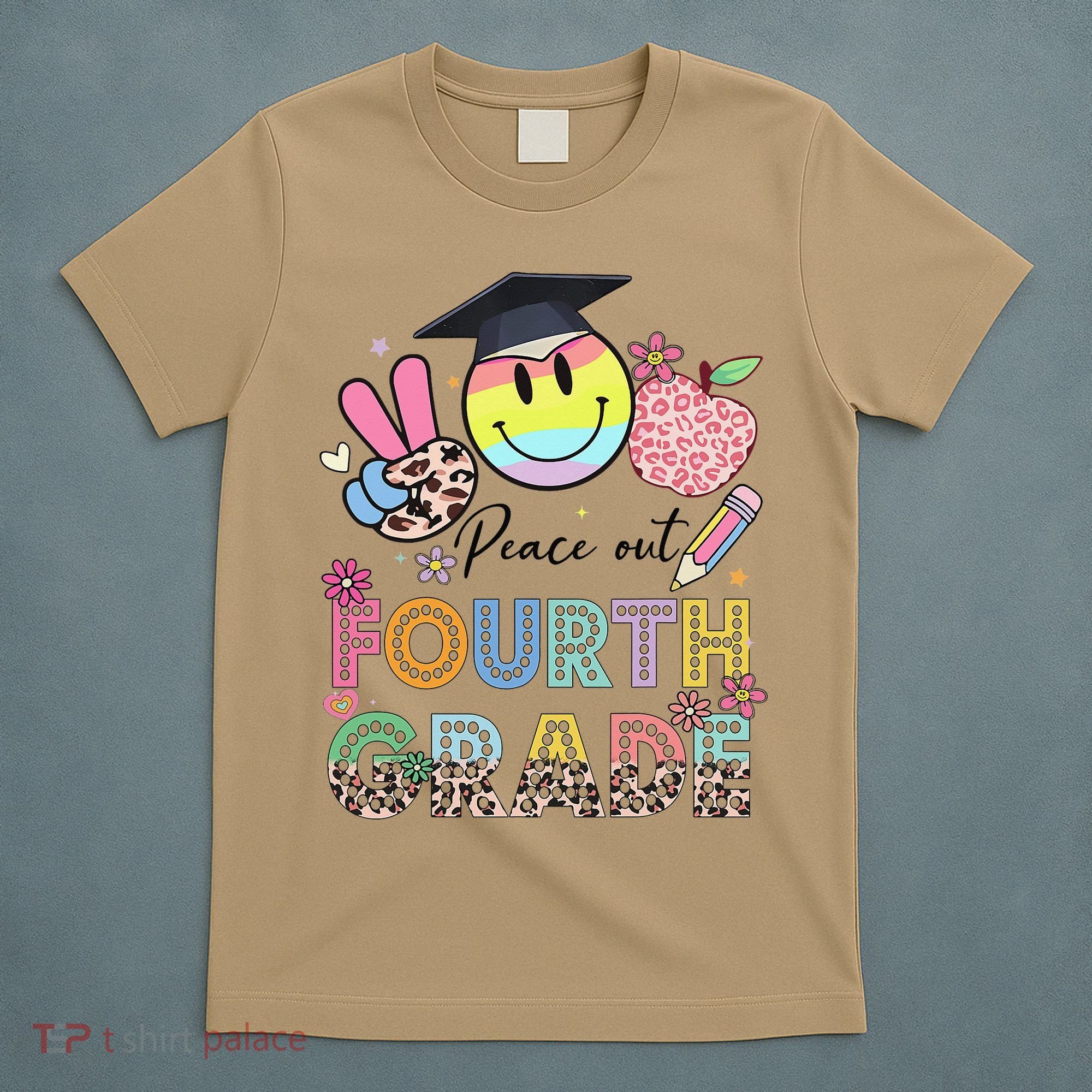 Peace Out 4th Fourth Grade Graduation Last Day Of School T-Shirt