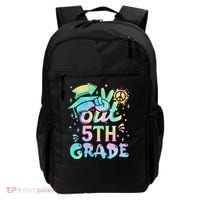 Peace Out 5th Grade Tie Dye Graduation Last Day Of School Backpack thumb 0