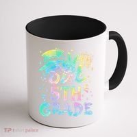 Peace Out 5th Grade Tie Dye Graduation Last Day Of School Coffee Mug thumb 1