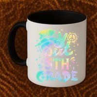 Peace Out 5th Grade Tie Dye Graduation Last Day Of School Coffee Mug thumb 2