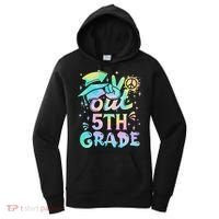 Peace Out 5th Grade Tie Dye Graduation Last Day Of School Women's Hoodie thumb 0