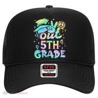 Peace Out 5th Grade Tie Dye Graduation Last Day Of School Hat thumb 0