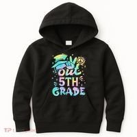 Peace Out 5th Grade Tie Dye Graduation Last Day Of School Kids Hoodie thumb 0
