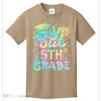 Peace Out 5th Grade Tie Dye Graduation Last Day Of School Kids T-Shirt thumb 0