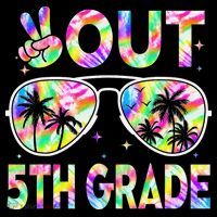 Peace Out 5th Grade Tie Dye Graduation Last Day Of School Coffee Mug thumb 5