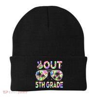 Peace Out 5th Grade Tie Dye Graduation Last Day Of School Beanie thumb 0