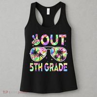 Peace Out 5th Grade Tie Dye Graduation Last Day Of School Women's Tank Top thumb 3