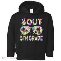 Peace Out 5th Grade Tie Dye Graduation Last Day Of School Toddler Hoodie thumb 0