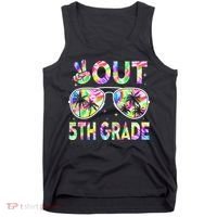 Peace Out 5th Grade Tie Dye Graduation Last Day Of School Tank Top thumb 0