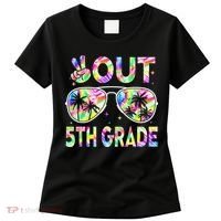 Peace Out 5th Grade Tie Dye Graduation Last Day Of School Women's T-Shirt thumb 0