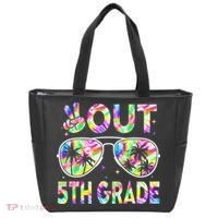 Peace Out 5th Grade Tie Dye Graduation Last Day Of School Tote Bag thumb 0